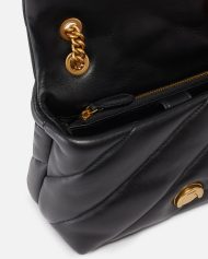 Μικρή τσάντα ώμου Love Bag Puff Maxi Quilt - Μαύρο