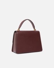 Μεσαία τσάντα χειρός Love Bag Top Handle από δέρμα - Μπορντό