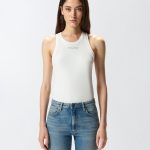 Ριμπ τοπ φανελάκι - Λευκό