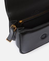 Μεσαία τσάντα ώμου Love Bag Box από δέρμα νάπα - Μαύρο