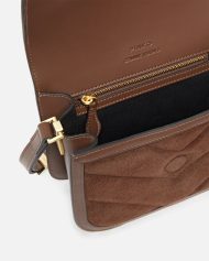 Μικρή τσάντα ώμου Mini Love Bag Box από σουέτ δέρμα - Καφέ