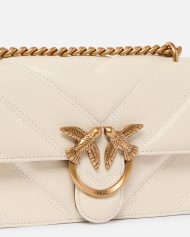 Μικρή δερματίνη τσάντα χειρός Love Bag One - Λευκό