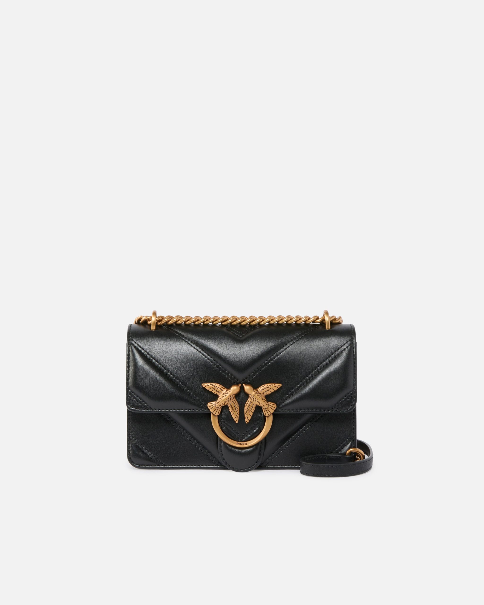 104550A2OSZ99Q00001_1.jpg Μικρή δερματίνη τσάντα χειρός Love Bag One - Μαύρο