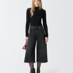 Μακριά τζιν βερμούδα από μαύρο denim - Μαύρο