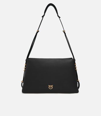 Τσάντα ώμου One, Two, Three με τρία διαμερίσματα - Μαύρο