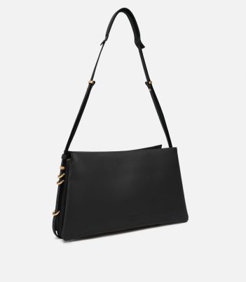 Τσάντα ώμου One, Two, Three με τρία διαμερίσματα - Μαύρο