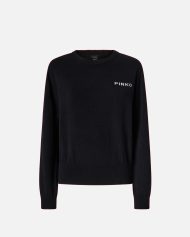 Πουλόβερ με μεγάλο λογότυπο Love Birds - Multicolor Μαύρο-Λευκό