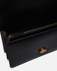 Δερματίνη τσάντα χειρός μεσαίου μεγέθους Love Bag One - Μαύρο