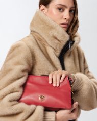 Δερμάτινη τσάντα χιαστί, Mini One, Two, Three Bag - Κόκκινο