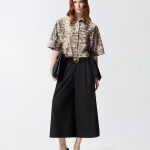 Μακριά βερμούδα με αγκράφα Love Birds - Μαύρο