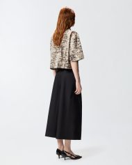 Μακριά βερμούδα με αγκράφα Love Birds - Μαύρο