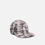 Καπέλο μπέιζμπολ με γείσο και μοτίβο φιδιού - Πολύχρωμο Μπεζ-Μαύρο