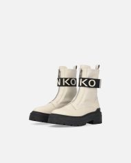 Μποτάκια με πλατφόρμα και λογότυπο PINKO - Λευκό