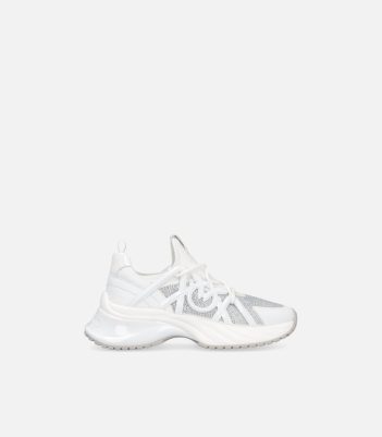 Παπούτσια sneakers Ariel με κρύσταλλα - Λευκό