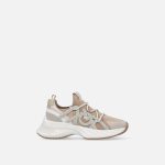 Sneakers με γκλίτερ - Multicolor Ροζ-Μπεζ