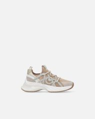 Sneakers με γκλίτερ - Multicolor Ροζ-Μπεζ