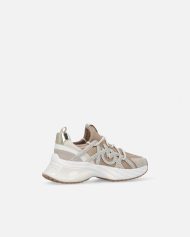 Sneakers με γκλίτερ - Multicolor Ροζ-Μπεζ