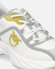 Διάτρητα sneakers Ariel με το λογότυπο - Λαχανί