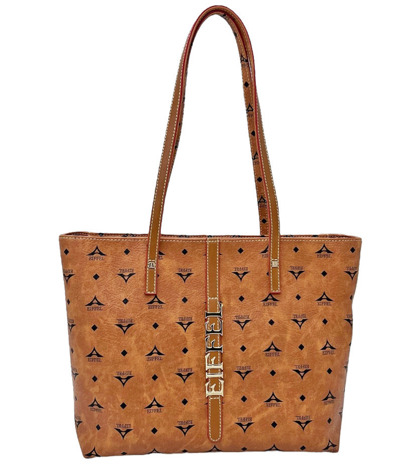 La tour Eiffel Γυναικεία Τσάντα Shopper Ώμου Ταμπά N36-111093-3X/393 - Πολύχρωμο Λευκό-Γαλάζιο