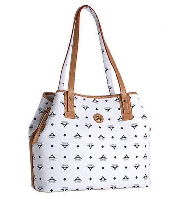 La tour Eiffel Γυναικεία Τσάντα Shopper Ώμου Λευκή 36-171034-2 36-171034-2E - 36-171034-2E