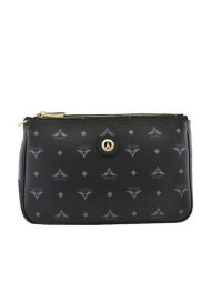 La tour Eiffel Δερμάτινη Γυναικεία Τσάντα Ώμου Μαύρη 111090-4 - 111090-4