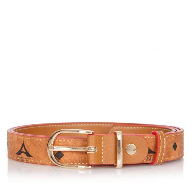 La tour Eiffel Δερμάτινη Γυναικεία Ζώνη Ταμπά 36-Β-230-110 - Καφέ