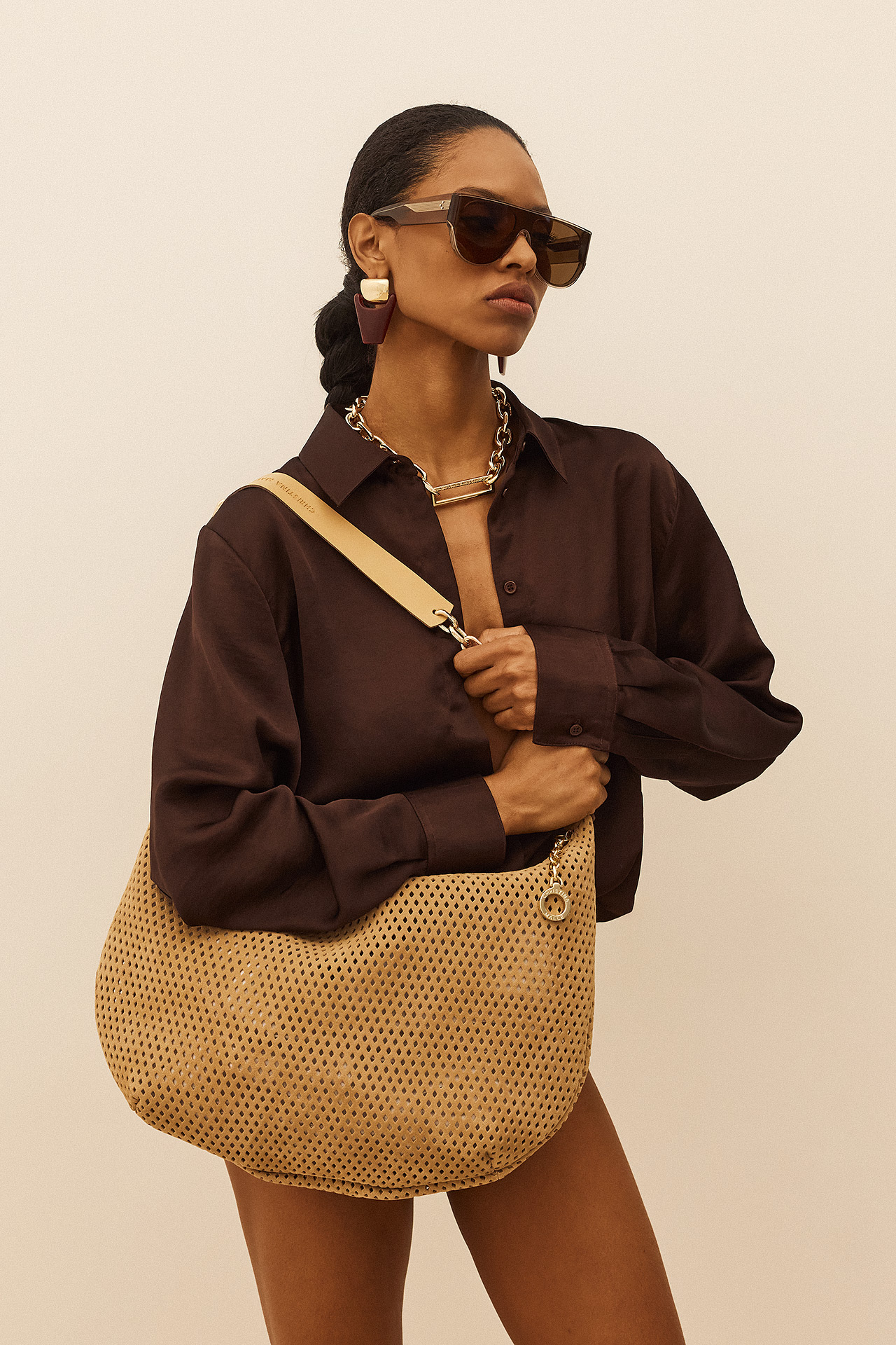 Hobo Premium - Beige Suede