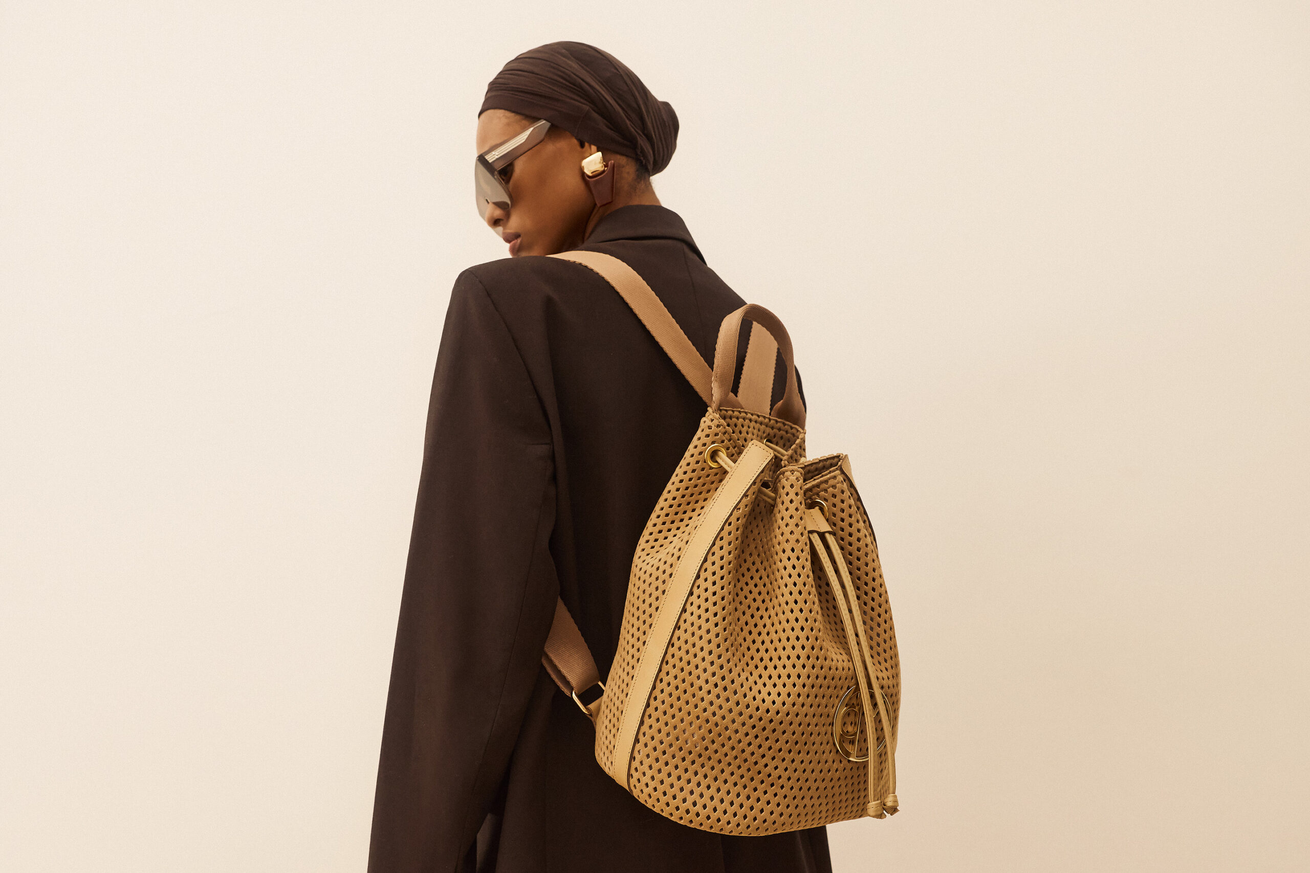 Backpack Premium - Beige Suede