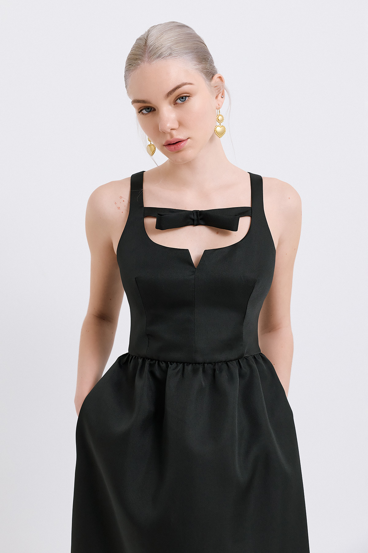 Audrey Taffeta Maxi Dress