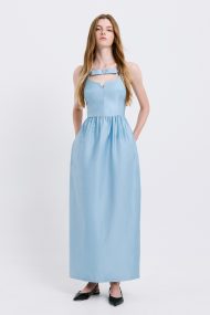 Audrey Taffeta Maxi Dress