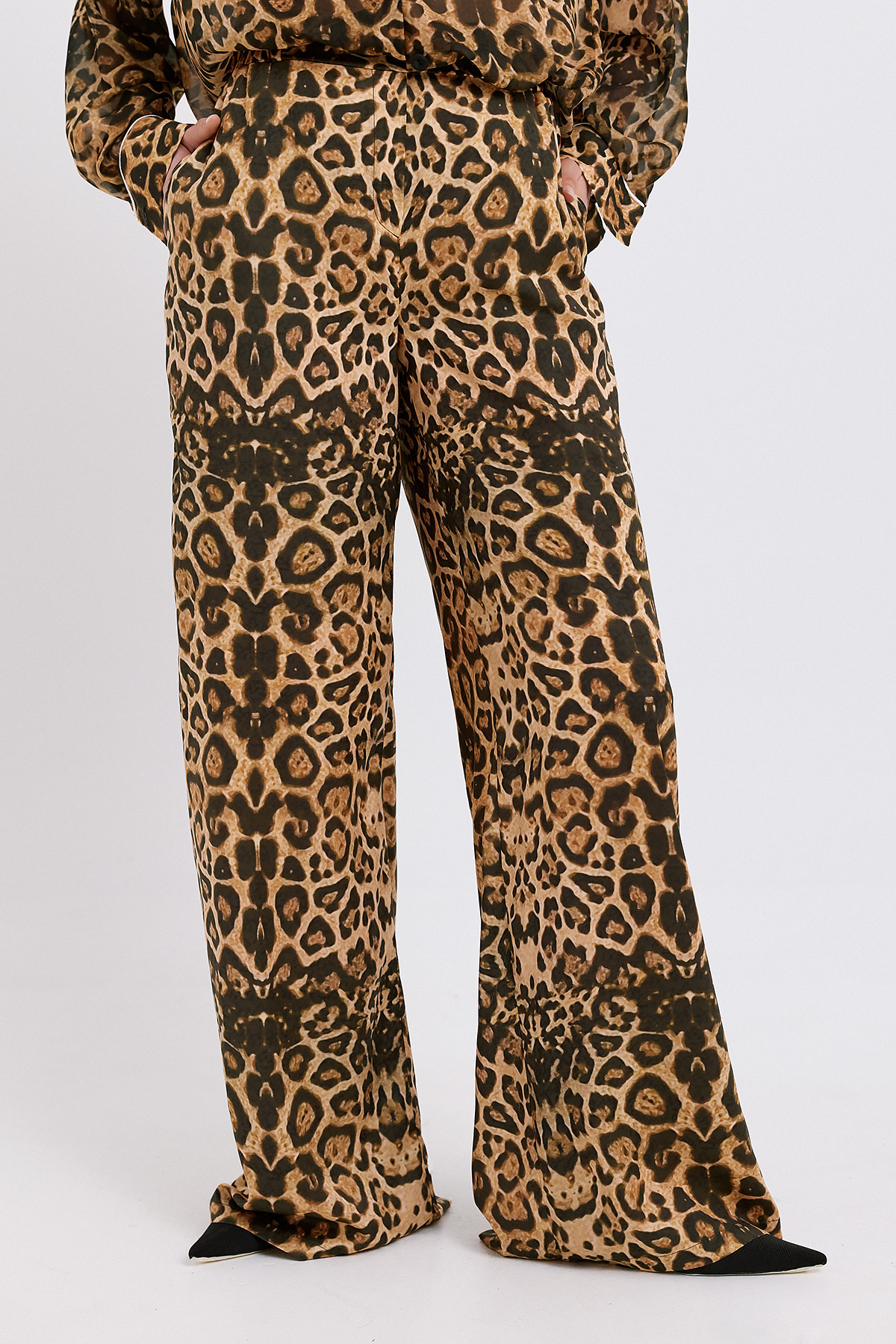 Josie Leopard Print Trousers