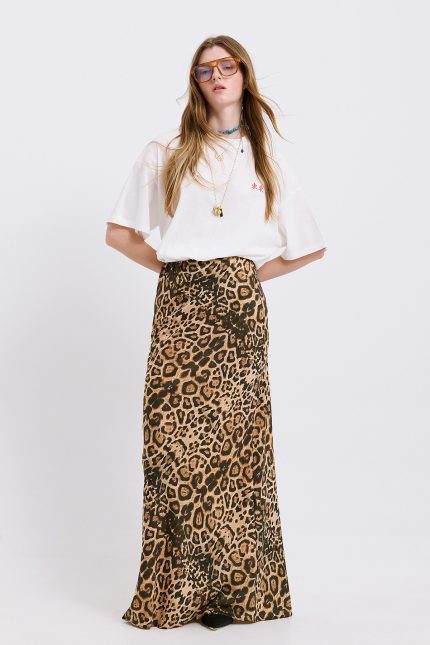 Myla Leopard Print Skirt