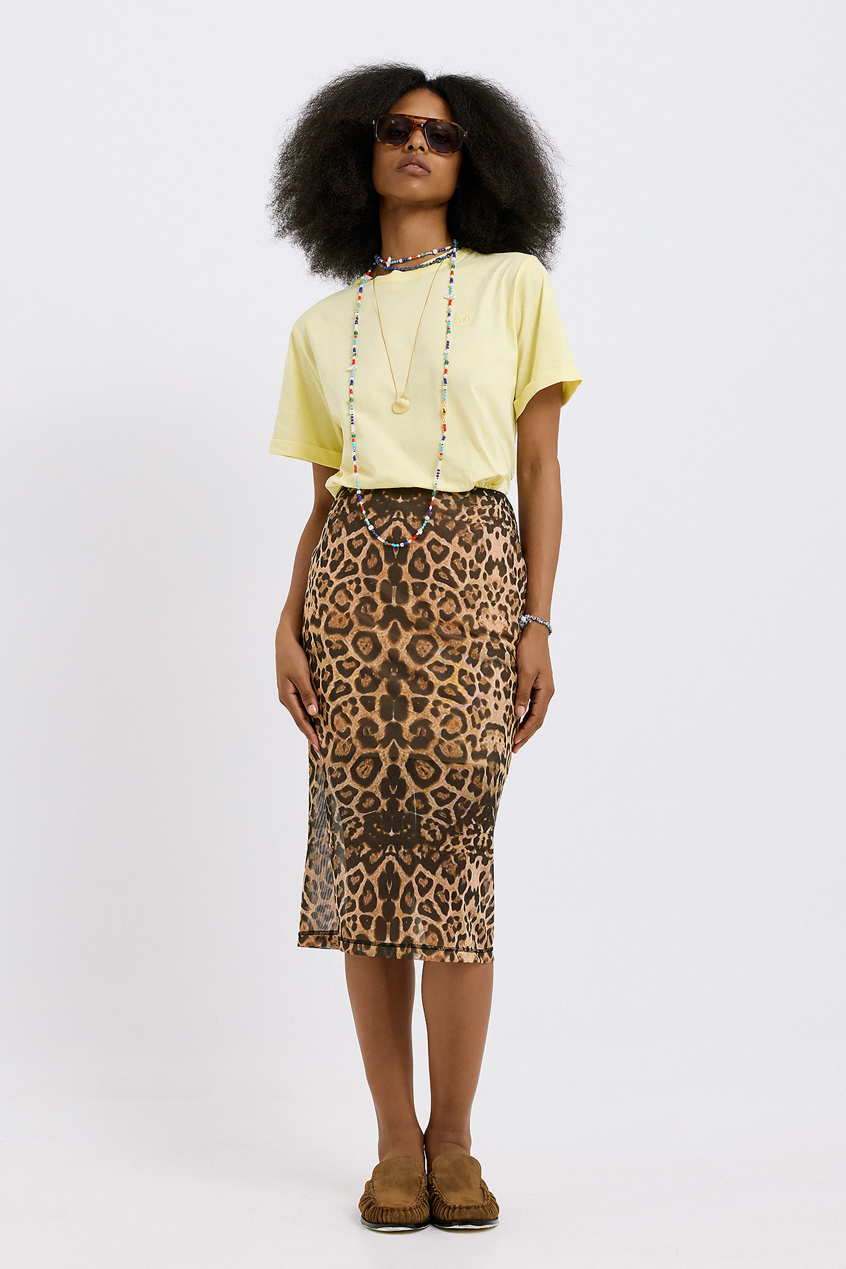 Regina Leopard Print Skirt