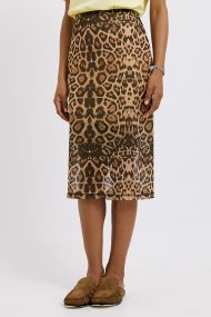 Regina Leopard Print Skirt
