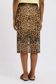Regina Leopard Print Skirt