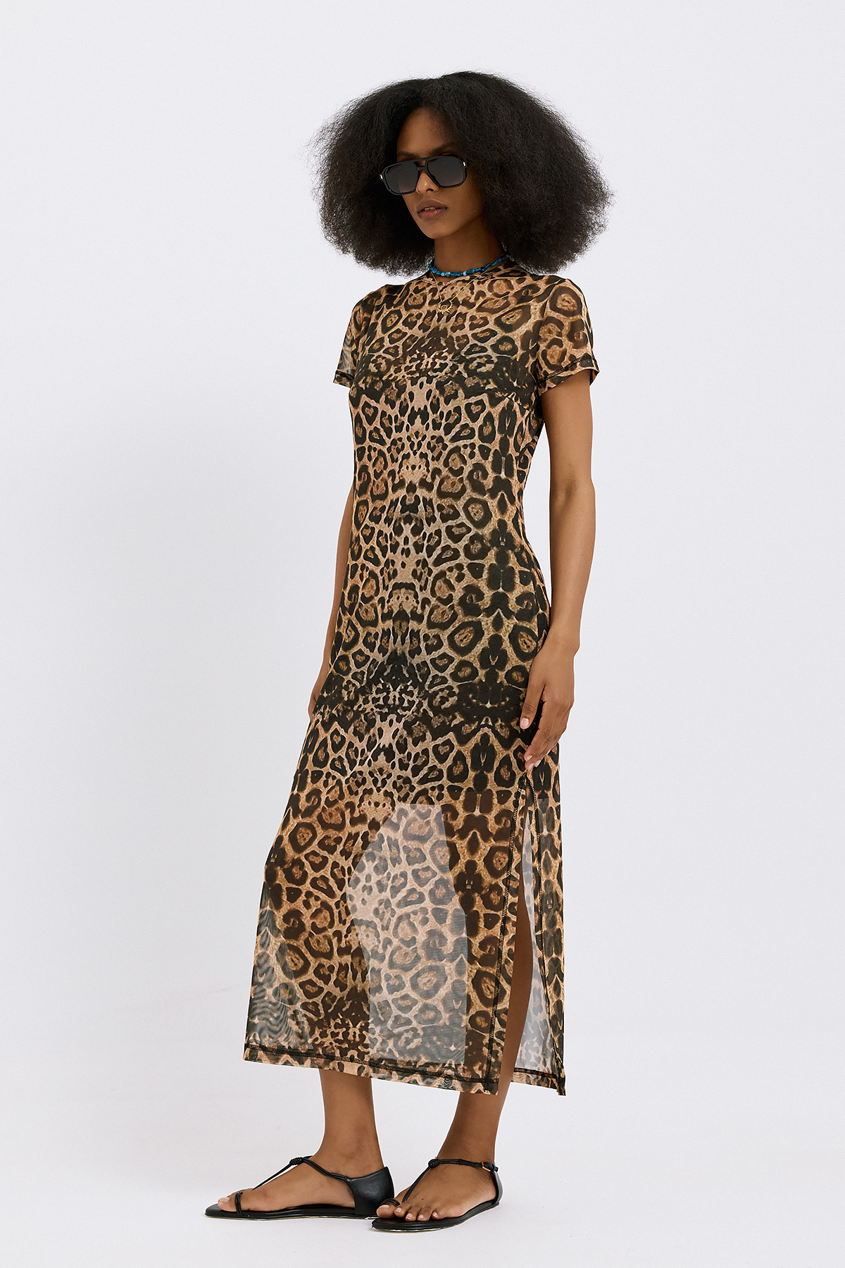 Lois Leopard Print Dress