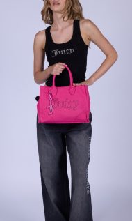 Juicy Couture IRIS OUTLINE STRASS LOGO Τσάντα Shopping Μεσαία - Image 4