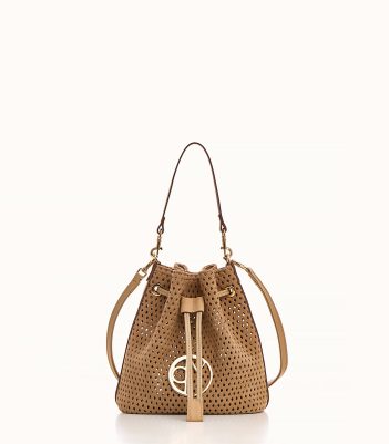 Mini Bucket Premium - Beige Suede