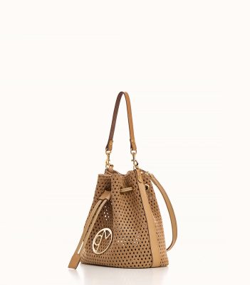 Mini Bucket Premium - Beige Suede