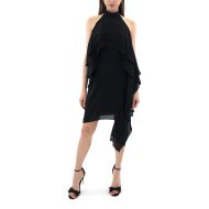 Zoya Mini Βραδινό Φόρεμα Εξώπλατο - Μαύρο