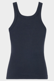 Pinko Blue Lagoon Ριμπ Μπλούζα με Λογότυπο 3D - Μαύρο