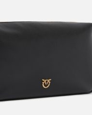 Pinko Δερμάτινη Τσάντα Ώμου Horizontal Bag - Μαύρο