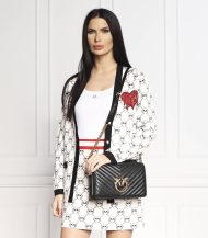 Pinko Δερμάτινη Τσάντα Ώμου Love Click Classic - Μαύρο