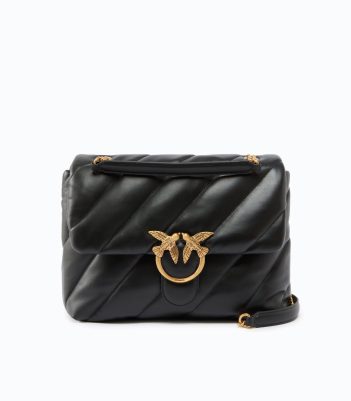 Pinko Μεγάλη Τσάντα Ώμου Love Bag Puff Maxi Quilt - Μαύρο
