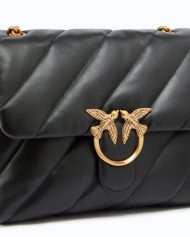 Pinko Μεγάλη Τσάντα Ώμου Love Bag Puff Maxi Quilt - Μαύρο