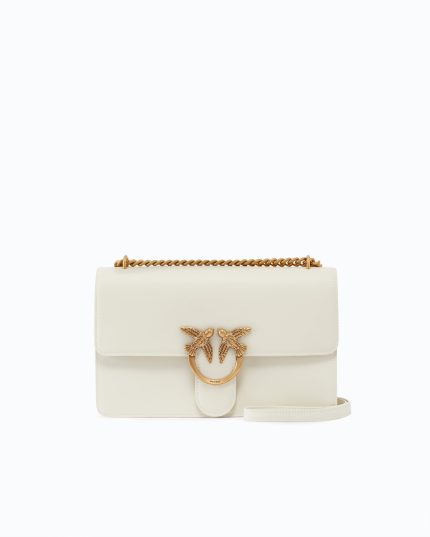 Pinko Μεσαία Τσάντα Ώμου Love Bag One Simply - Λευκό