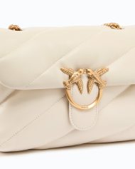 Pinko Μεσαία Τσάντα Ώμου Love Bag Puff Maxi Quilt - Λευκό
