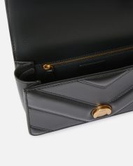 Pinko Μικρή Δερματίνη Τσάντα Χειρός Love Bag One - Μαύρο