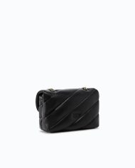 Pinko Μικρή Τσάντα Ώμου Love Bag Puff Maxi Quilt - Μαύρο