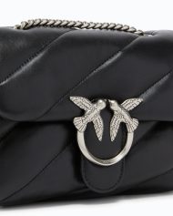 Pinko Μικρή Τσάντα Ώμου Love Bag Puff Maxi Quilt - Μαύρο
